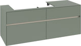 Villeroy & Boch Waschtischunterschrank Collaro C089 B0 1400 mm White Oak mit Beleuchtung und SoftClosing