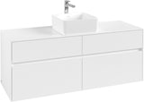 Villeroy & Boch Waschtischunterschrank Collaro C045 1400 mm White Matt mit 4 Auszügen