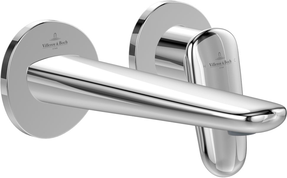 Villeroy & Boch Antao 2-Loch-Waschtischarmatur rund Chrom mit AirPlus und AquaSmart