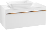 Villeroy & Boch Venticello Waschtischunterschrank Glossy White 957 mm, Auszug links