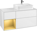 weiß / Mitteldichte Faserplatte (MDF) / G141H F 1200x603x501mm Glossy White