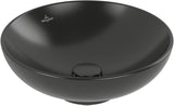 Villeroy & Boch Loop & Friends Aufsatzwaschbecken 380 mm rund Ebony CeramicPlus