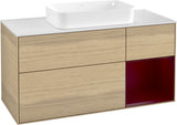 Villeroy & Boch Finion Waschtischunterschrank G711G Black Matt Lacquer 1200 mm mit Beleuchtung