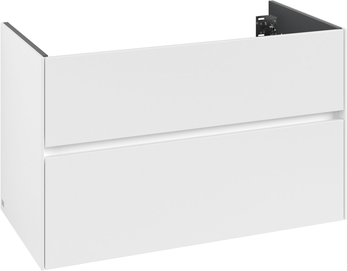 Villeroy & Boch Waschbeckenunterschrank Collaro C13900 in White Oak – 996 mm, 2 Auszüge, SoftClosing