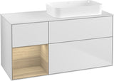 Villeroy & Boch Finion Waschtischunterschrank 1200 mm Glossy White mit Beleuchtung