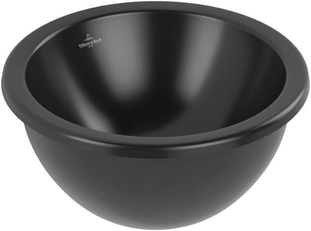 Villeroy & Boch Loop & Friends Unterbauwaschbecken 330 mm rund TitanCeram Ebony CeramicPlus