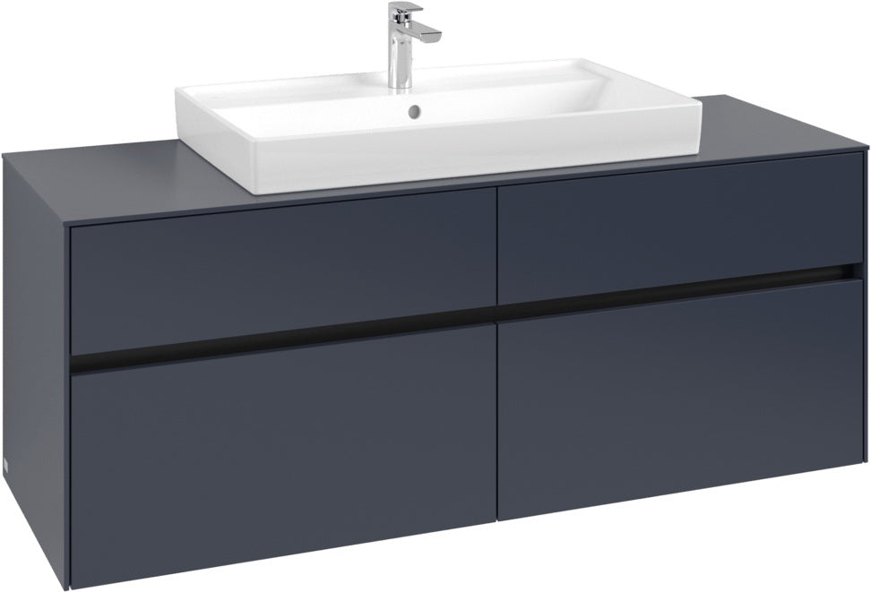 Villeroy & Boch Waschtischunterschrank Collaro C088 B0 1400 mm White Oak mit Beleuchtung & SoftClosing