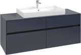 Villeroy & Boch Waschtischunterschrank Collaro C088 B0 1400 mm White Oak mit Beleuchtung & SoftClosing