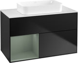 Villeroy & Boch Finion Waschtischunterschrank 1000 mm Glossy White Lacquer – mit LED-Beleuchtung & SoftClosing
