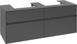 Villeroy & Boch Waschtischunterschrank Collaro C076 B0 1400 mm White Oak mit Beleuchtung und SoftClosing