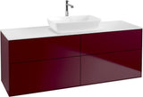 Villeroy & Boch Finion Waschbeckenunterschrank 1600 mm Glossy White Lacquer mit Beleuchtung