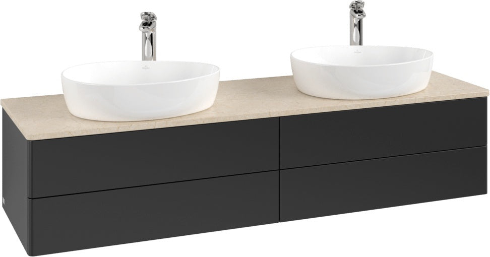 Villeroy & Boch Antao Waschtischunterschrank 1600 mm Anthrazit Matt mit LED-Beleuchtung