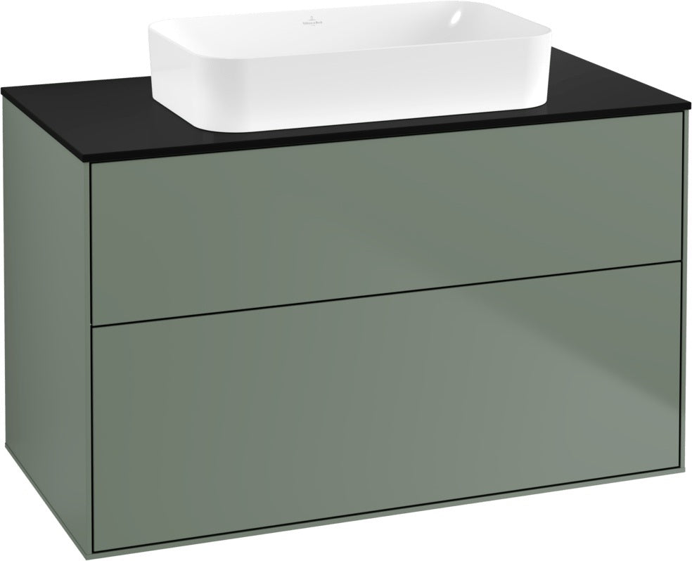 Villeroy & Boch Finion Waschtischunterschrank 1000 mm Glossy White Lack mit SoftClosing