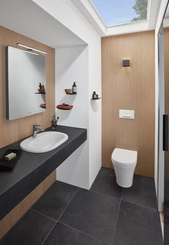 Villeroy & Boch Einbauwaschbecken O.novo 560x405mm Weiß Alpin – Oval, mit Überlauf, 1 Hahnloch