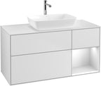 weiß / Mitteldichte Faserplatte (MDF) / G831M T 1200x603x501mm White Matt