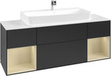 Villeroy & Boch Finion Waschtischunterschrank 1600 mm Glossy White Lacquer mit Beleuchtung