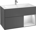 anthrazit / Mitteldichte Faserplatte (MDF) / F040M T