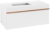 Villeroy & Boch Venticello Waschtischunterschrank Glossy White 957 mm, Auszug links