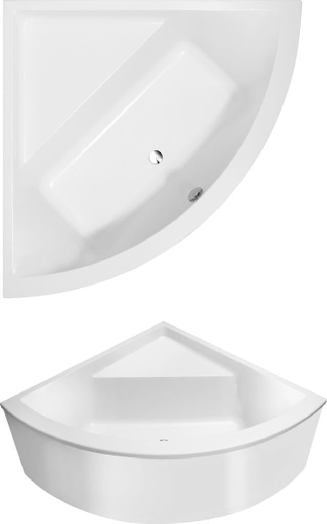 Villeroy & Boch Subway Airpool Entry Whirlpoolsystem mit Multiplex Trio, 130x130 cm, weiß
