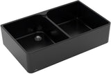 Villeroy & Boch Spülstein Doppelbecken 90 X 900 mm Ebony CeramicPlus Keramik