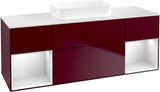 Villeroy & Boch Finion Waschtischunterschrank 1600 mm Glossy White Lacquer mit Beleuchtung