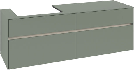 Villeroy & Boch Waschtischunterschrank Collaro C022 B0 1600 mm White Oak mit LED-Beleuchtung