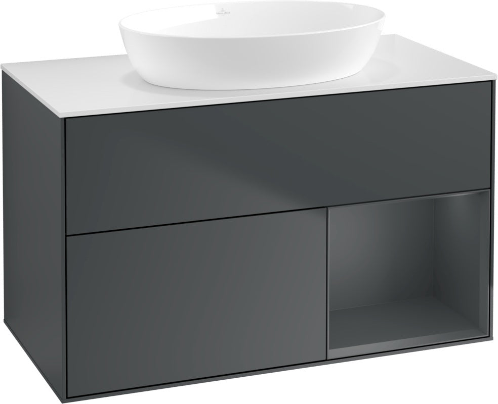 Villeroy & Boch Finion Waschtischunterschrank FA21GFGF 1000 mm Glossy White Lacquer