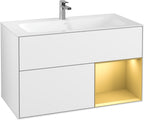 weiß / Mitteldichte Faserplatte (MDF) / G040H F 996x591x498mm Glossy White Lacquer