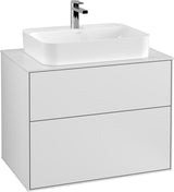 Villeroy & Boch Waschtischunterschrank Finion F3410 800 mm Glossy White Lacquer mit SoftClosing