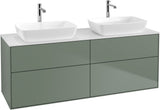 Villeroy & Boch Finion Waschbeckenunterschrank 1600 mm Glossy White Lacquer mit Beleuchtung