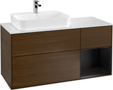 Villeroy & Boch Waschtischunterschrank Finion F401G 1200 mm Glossy White Lacquer mit Beleuchtung