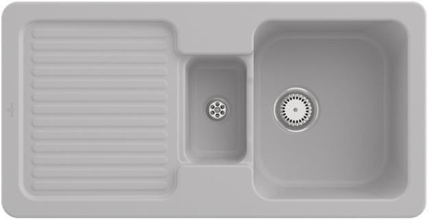 Villeroy & Boch Spüle Condor 60 Snow White 1000x510mm Keramik mit CeramicPlus und Handbetätigung