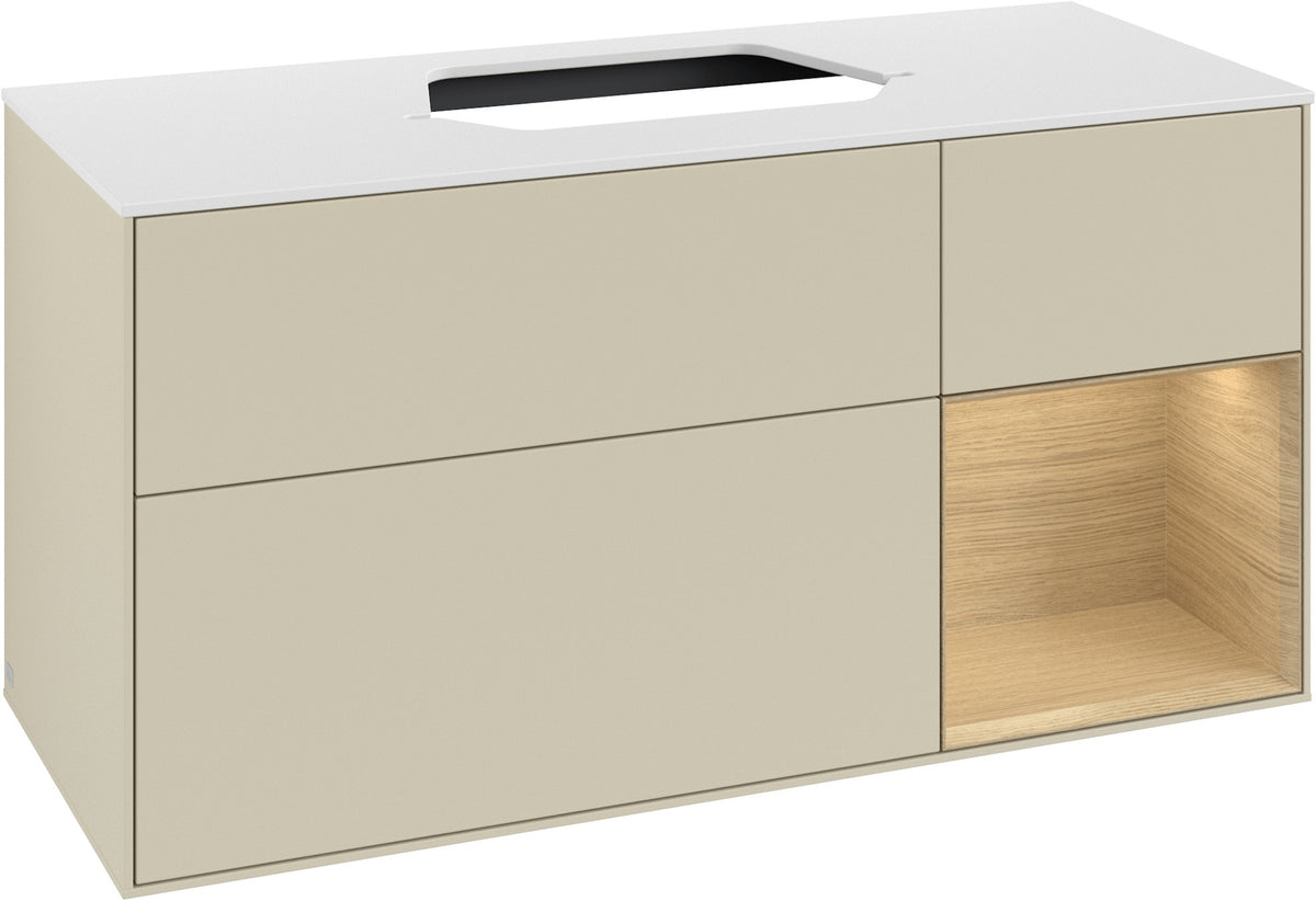 Villeroy & Boch Waschtischunterschrank Finion F421G 1200 mm Glossy White Lacquer