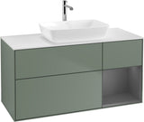 Villeroy & Boch Waschtischunterschrank Finion G831G 1200 mm Glossy White Lacquer mit Beleuchtung