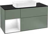 Villeroy & Boch Finion Waschtischunterschrank 1200 mm Glossy White Lacquer mit LED-Beleuchtung