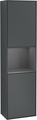 Villeroy & Boch Hochschrank Finion F460GF – 418 mm, Glossy White Lacquer, mit Beleuchtung & SoftClosing