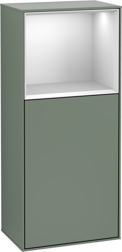 Villeroy & Boch Finion Seitenschrank G510GF, 418 mm, Glossy White Lacquer, mit Beleuchtung