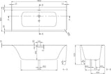 Villeroy & Boch Subway 3.0 Vorwand-Badewanne 1800x800 mm Weiß Alpin mit Schürze