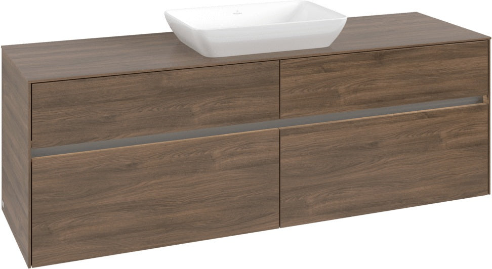Villeroy & Boch Waschtischunterschrank Collaro C120 B0 1600 mm Arizona Oak mit Beleuchtung