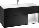 Villeroy & Boch Finion Waschbeckenunterschrank Glossy White Lacquer 1196 mm mit LED-Beleuchtung