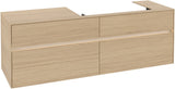 Villeroy & Boch Waschtischunterschrank Collaro C027 B0 1600 mm Nordic Oak mit Beleuchtung