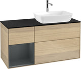 Villeroy & Boch Finion Waschtischunterschrank 1200 mm Glossy White Lacquer mit Beleuchtung