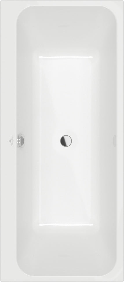 Villeroy & Boch Architectura Hydropool Entry Whirlpool 1700x700 mm Weiß Alpin – 8 Wasserdüsen, 2 Sitze, Unterwasserbeleuchtung