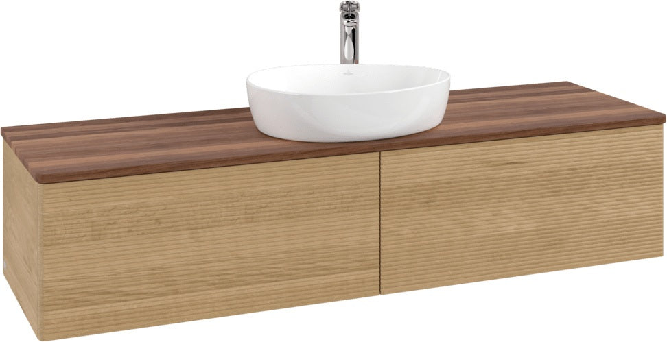 Villeroy & Boch Waschbeckenunterschrank Antao K36151 1600 mm Warm Walnut mit SoftClosing