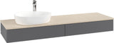 Villeroy & Boch Waschtischunterschrank Antao K15153 1600 mm Anthracite Matt Lack mit Hahnlochbohrung