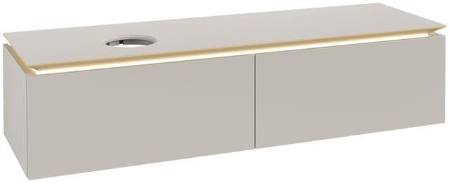 Villeroy & Boch Legato Waschbeckenunterschrank 1600 mm Glossy White mit LED-Beleuchtung