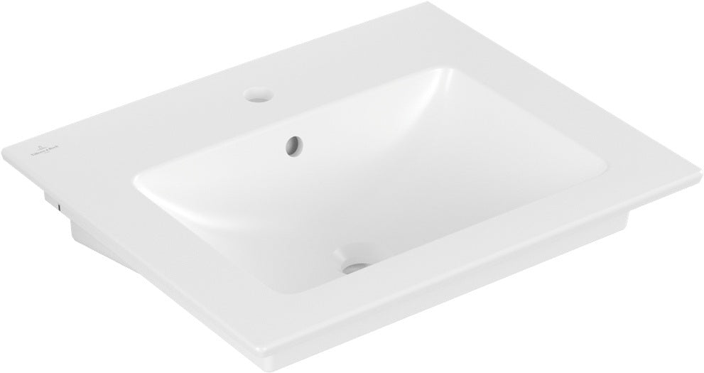 Villeroy & Boch Venticello Wandwaschbecken 600x500mm Weiß Alpin Rechteckig