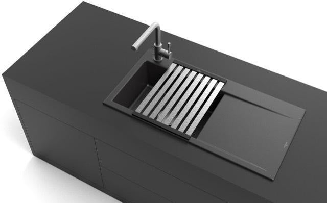 Villeroy & Boch Abtropfgitter faltbar 9K1300 Anthracite – Eckiges Edelstahl-Zubehör