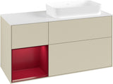 Villeroy & Boch Finion Waschtischunterschrank 1200 mm Glossy White mit Beleuchtung