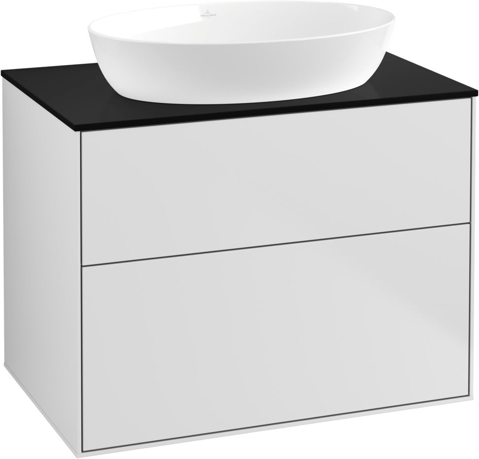 Villeroy & Boch Waschtischunterschrank Finion G9920 800 mm Glossy White Lacquer mit Beleuchtung